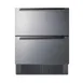 Summit SPR275OS2D 27" Built-in Outdoor Stainless Steel 2-Drawers Refrigerator in Black, 4.8 cu ft. 2 image