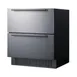 Summit SPR3032D 30" Built-in Outdoor Stainless Steel 2-Drawers Refrigerator in Black, 5.4 cu ft. 1 image