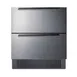 Summit SPR3032D 30" Built-in Outdoor Stainless Steel 2-Drawers Refrigerator in Black, 5.4 cu ft. 2 image