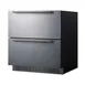 Summit SPR3032DADA 30" Built-in Outdoor Stainless Steel 2-Drawers Refrigerator in Black, ADA Compliant, 5.4 cu ft. 1 image