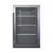 Summit SPR488BOS 19" Built-in Outdoor Glass Door Refrigerator in Black, 3.13 cu. ft. 2 image