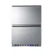 Summit SPR627OS2D 24" Built-in Outdoor Stainless Steel 2 Drawers Refrigerator, 3.4 cu. ft. 1 image