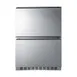 Summit SPRF34D 24" Built-in or Freestanding Refrigerator Freezer w/ Panel Ready 2 Drawers, 3.9 cu. ft. 2 image
