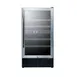 Summit SWC182ZADA 18" Glass Door Wine Refrigerator, Dual Temperature, 28 Bottles 1 image