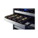 Summit SWCDAR24 24" Glass Door Wine Cooler/Drawer Refrigerator Combo, Dual Temperature, 46 Bottles 5 image