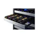 Summit SWCDRF24 24" Glass Door Wine Cooler/Refrigerator-Freezer Combo, Dual Temperature, 46 Bottles 3 image