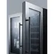 Summit SWBV3067B 30" Glass Door Wine Refrigerator, Dual Temperature, 33 Bottles 6 image