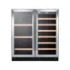 Summit SWBV3071 30" Glass Door Wine Refrigerator, Dual Temperature, 33 Bottles 1 image
