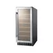 Summit SWC1535B 15" Glass Door Wine Refrigerator, Single Temperature, 33 Bottles 2 image