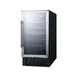 Summit SWC182ZADA 18" Glass Door Wine Refrigerator, Dual Temperature, 28 Bottles 2 image