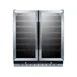Summit SWC3066B 30" Glass Door Wine Refrigerator, Dual Temperature, 66 Bottles 1 image