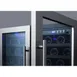 Summit SWC3066B 30" Glass Door Wine Refrigerator, Dual Temperature, 66 Bottles 5 image