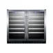 Summit SWC3668ADA 35" Glass Door Wine Refrigerator, Dual Temperature, 68 Bottles 1 image