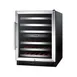 Summit SWC530BLBISTADA 24" Glass Door Wine Refrigerator, Dual Temperature, 36 Bottles 1 image