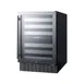 Summit SWC532BLBIST 24" Glass Door Wine Refrigerator, Dual Temperature, 46 Bottles 2 image