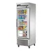 True T-23FG-HC~FGD01 27" 1-Glass Door Reach-In Freezer, Bottom Mounted, 23 cu. ft., Stainless Steel Front, Aluminum Sides 1 image