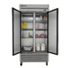 True T-35-HC 39" 2-Section Reach-In Refrigerator w/ 2 Solid Doors, Bottom Mount, Stainless Steel Front-Aluminum Sides 4 image
