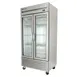 True T-35G-HC~FGD01 39" 2-Section Reach-In Refrigerator w/ 2 Glass Doors, Bottom Mount, Stainless Steel Front-Aluminum Sides 2 image