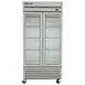 True T-35G-HC~FGD01 39" 2-Section Reach-In Refrigerator w/ 2 Glass Doors, Bottom Mount, Stainless Steel Front-Aluminum Sides 3 image