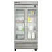 True T-35G-HC~FGD01 39" 2-Section Reach-In Refrigerator w/ 2 Glass Doors, Bottom Mount, Stainless Steel Front-Aluminum Sides 5 image