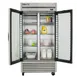 True T-35G-HC~FGD01 39" 2-Section Reach-In Refrigerator w/ 2 Glass Doors, Bottom Mount, Stainless Steel Front-Aluminum Sides 6 image