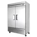 True T-49-HC 54" 2-Section Reach-In Refrigerator w/ 2 Solid Doors, Bottom Mount, Stainless Steel Front-Aluminum Sides 1 image