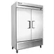 True T-49-HC 54" 2-Section Reach-In Refrigerator w/ 2 Solid Doors, Bottom Mount, Stainless Steel Front-Aluminum Sides 3 image