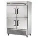 True T-49F-4-HC 54" Two Section Reach-In Freezer w/ 4 Half Solid Doors, Stainless Steel Front Aluminum Sides 1 image