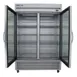 True T-49FG-HC~FGD01 54" Two Section Reach-In Freezer w/ 2 Glass Doors, Stainless Steel Front Aluminum Sides 5 image