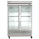 True T-49G-HC~FGD01 54" Two Section Reach-In Refrigerator w/ 2 Glass Doors, Bottom Mount, Stainless Steel Front-Aluminum Sides 2 image