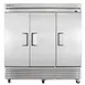 True T-72F-HC 78“ 3-Solid Door Reach-In Freezer, Bottom Mounted, 72 cu. ft., Stainless Steel Front, Aluminum Sides 2 image