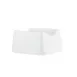 TableCraft Products 10415 Pulito Collection Sugar Packet Holder, 4" x 3-1/4" x 2" Melamine White 1 image