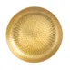 TableCraft Products 10740 - Round 8½" Aluminum Platter, Crackle Pattern, Gold Powder Finish - 1/Each 1 image