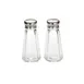TableCraft Products 156S&P-2 Salt Pepper Shaker, 3 Oz Glass, Stainless Steel Top, Dishwasher Safe 1 image