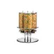 TableCraft 693 Triple Cereal Dispenser – 3 × 50 oz (1 L) Jars, Steel Base, 19½" Cube, Dishwasher Safe 1 image