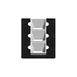 TableCraft CW5106CP Cold Food Template, 12-7/8" x 21-1/4" Single Well, Brown Aluminum, Finish, NSF‑7 1 image