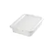 TableCraft Products F1537 Tote Box, 7‑Gallon White HDPE, 21¼" x 15½" x 7⅛", NSF, USA 1 image