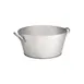 TableCraft GT1515 Galvanized Collection Beverage Tub, 4.5‑Gallon (15" Dia x 7‑1/8" H), Steel 1 image