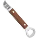 TableCraft Stainless Steel Can Opener Wood Handle Bottle Opener with Magnet 1 image