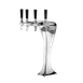 Talos 1032460-20 Cobra Draft Beer Tower, Countertop, 4‑Tap Glycol‑Cooled, Steel, Brass Chrome Finish 1 image