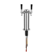 Talos 1042260-00 Draft Beer Tower, Counter Mount, Air‑Cooled, 2‑Tap, 304 Steel Tube, Chrome Finish 1 image