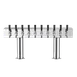 Talos 1044803-00 T‑Type 8‑Way Draft Beer Tower, 8 Taps, Countertop, 2‑Column Chrome, Steel PVC Tube 1 image