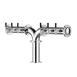 Talos 1049661-00 R‑Type Draft Beer Tower, Countertop, 4‑6 Tap Chrome 304 Stainless Steel Column 1 image