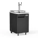 Talos 1080185-75 Kegerator Draft Beer Cooler 24" Black Air‑Cooled 3‑4 1/6" Kegs Safety Lock R134a 1 image