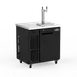 Talos 1080487-75 35" Black Kegerator 4 1/6" Kegs Air‑Cooled Beer Cooler Safety Lock Casters R134a 1 image