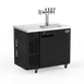 Talos 1080687-75 Kegerator, 45" Black Beer Cooler, 5-8 1/6" Kegs, Cooled, Lock, Casters, R134a 1 image