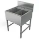 Tarrison TA-BHS2424 24" 2 Compartment Underbar Hand Sink Unit - Free Standing  1 image
