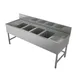 Tarrison TA-BS42472LR 72" Underbar Sink Units, 4 Compartment with 2 Drainboards 1 image