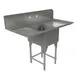 Tarrison TA-CDS118LR-KIT 54" One Compartment Sink, 18"W x 21"L Bowl With 2 Drainboards 1 image