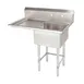 Tarrison TA-CDS124L16-KIT 51" One Compartment Sink, 24"W x 24"L Bowl With Left-Hand Drainboards 1 image